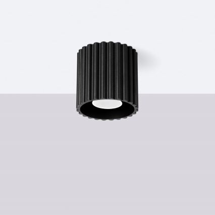 Σποτ φωτιστικό AURA 1xGU10/10W/230V Ø 10 cm μαύρο