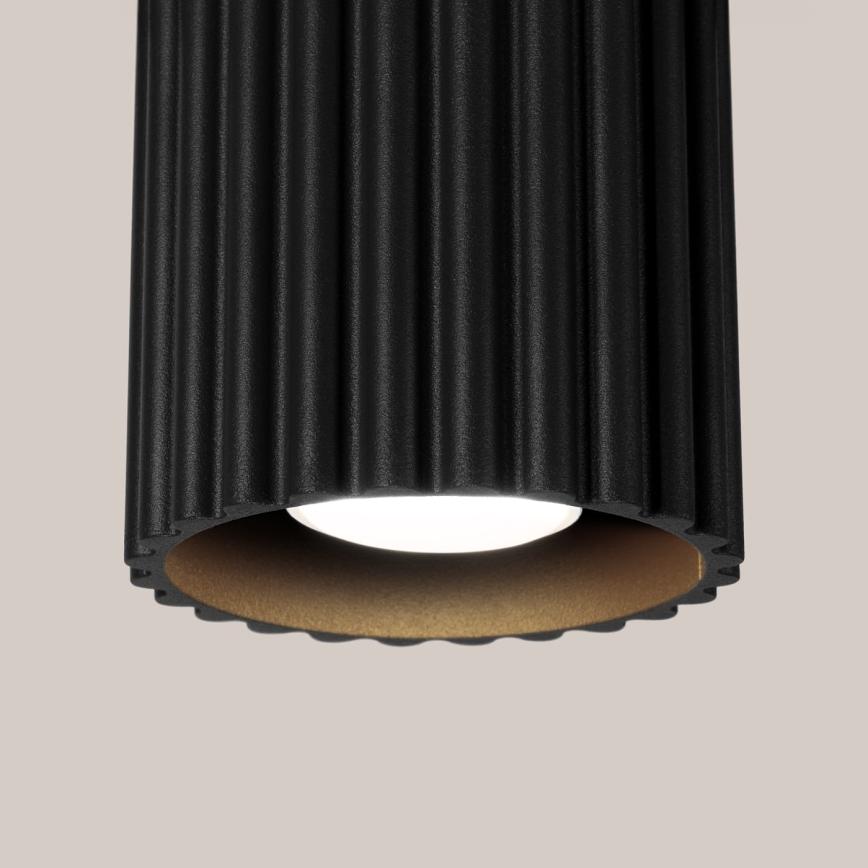 Σποτ φωτιστικό AURA 1xGU10/10W/230V Ø 10 cm μαύρο