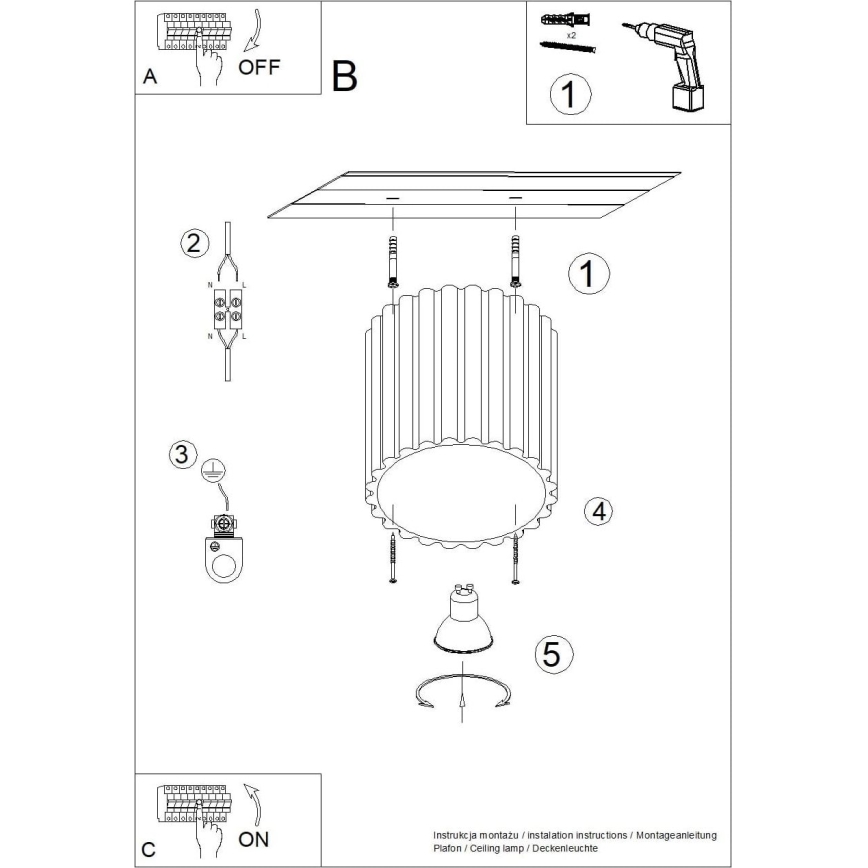 Σποτ φωτιστικό AURA 1xGU10/10W/230V Ø 10 cm μαύρο