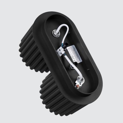 Φωτιστικό σποτ AURA 2xGU10/10W/230V μαύρο