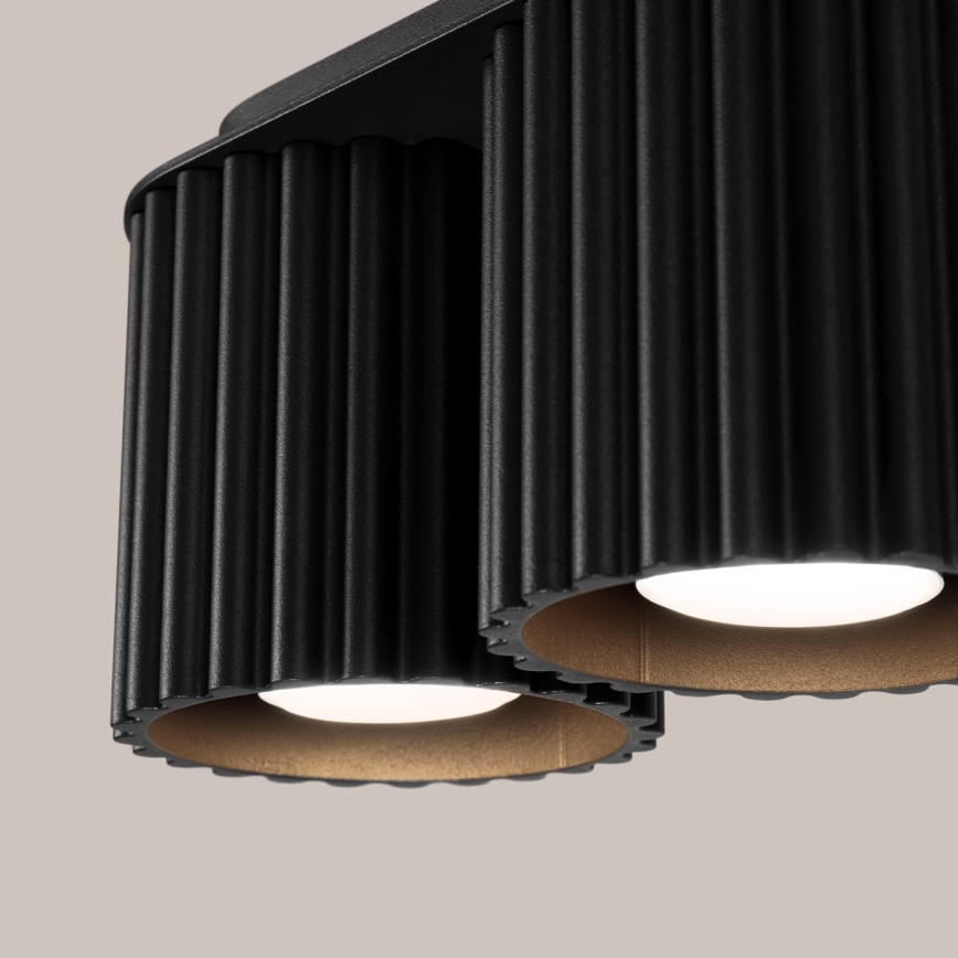 Φωτιστικό σποτ AURA 2xGU10/10W/230V μαύρο