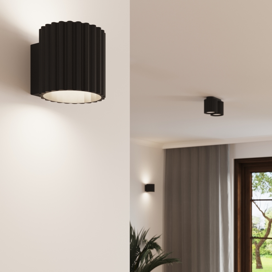 Επιτοίχιο φωτιστικό AURA 1xG9/10W/230V μαύρο