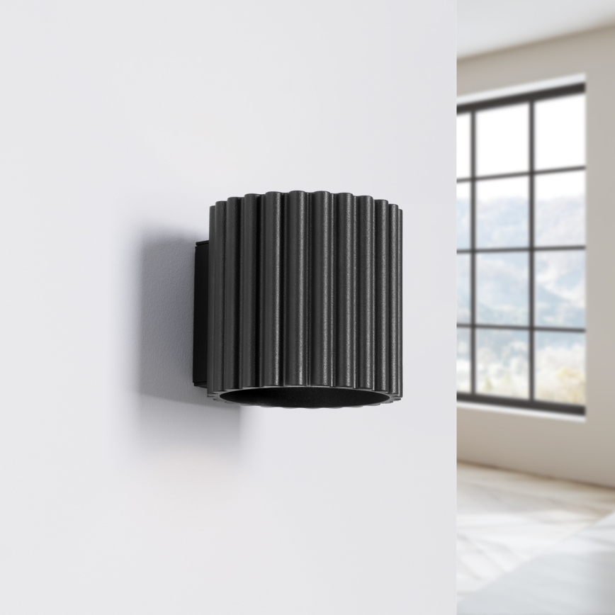 Επιτοίχιο φωτιστικό AURA 1xG9/10W/230V μαύρο