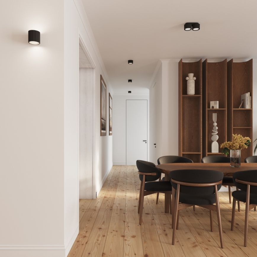 Φωτιστικό σποτ AURA 2xGX53/10W/230V μαύρο