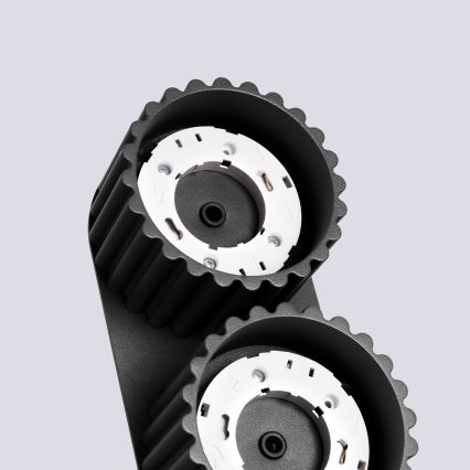 Φωτιστικό σποτ AURA 2xGX53/10W/230V μαύρο