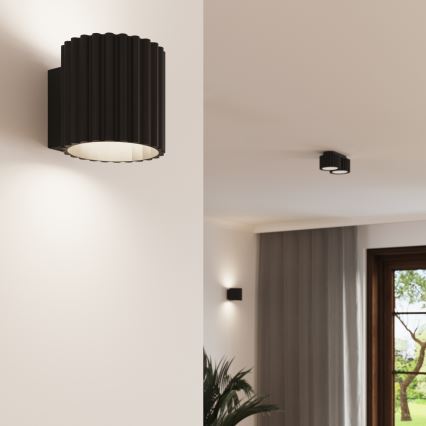 Φωτιστικό σποτ AURA 2xGX53/10W/230V μαύρο