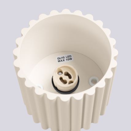 Σποτ φωτιστικό AURA 1xGU10/10W/230V διάμ. 10 cm εκρού