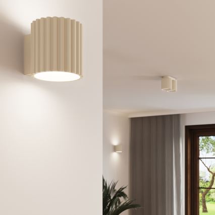 Φωτιστικό σποτ AURA 2xGU10/10W/230V σε κρεμ απόχρωση