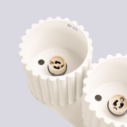 Φωτιστικό σποτ AURA 2xGU10/10W/230V σε κρεμ απόχρωση
