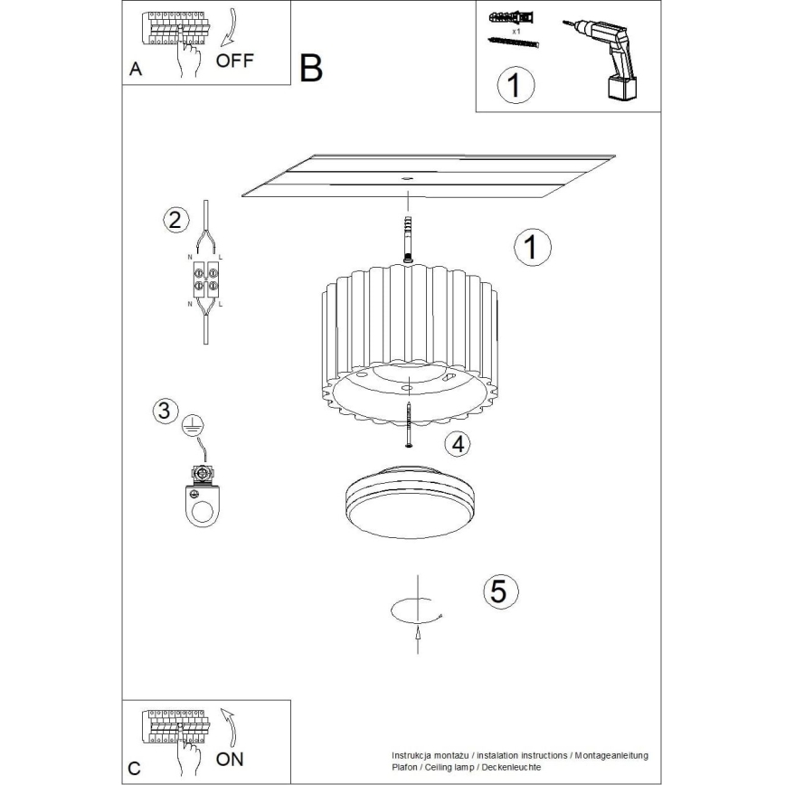 Φωτιστικό σποτ AURA 1xGX53/10W/230V Ø 10 cm σε χρώμα κρεμ