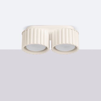 Φωτιστικό σποτ AURA 2xGX53/10W/230V σε κρεμ χρώμα