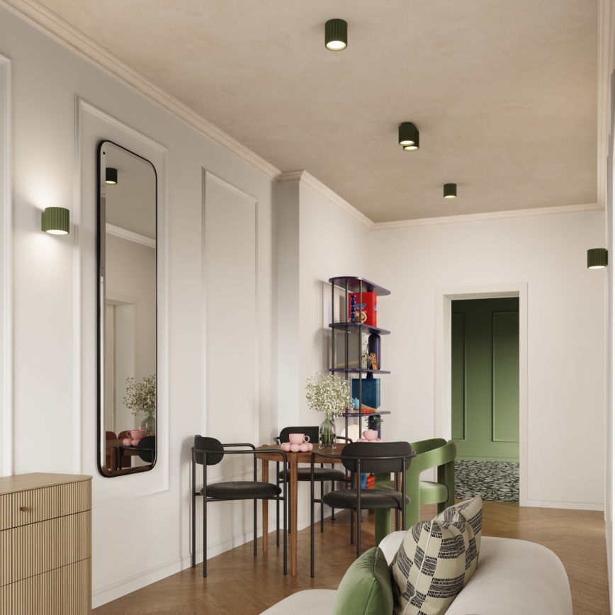 Φωτιστικό σποτ AURA 1xGU10/10W/230V Ø 10 εκ. πράσινο