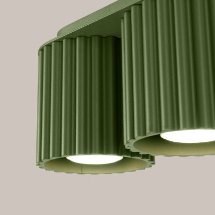 Φωτιστικό σποτ AURA 2xGU10/10W/230V πράσινο