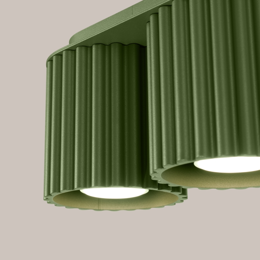 Φωτιστικό σποτ AURA 2xGU10/10W/230V πράσινο