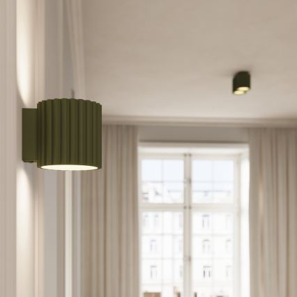 Φωτιστικό σποτ AURA 2xGU10/10W/230V πράσινο