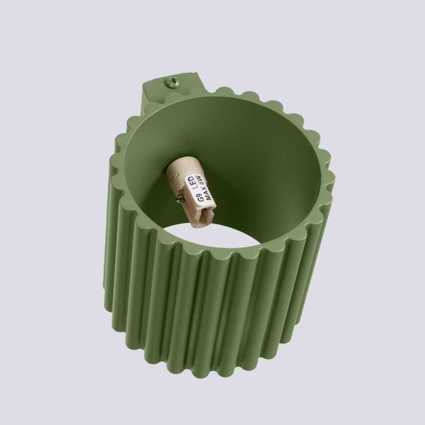 Επιτοίχιο φωτιστικό AURA 1xG9/10W/230V πράσινο