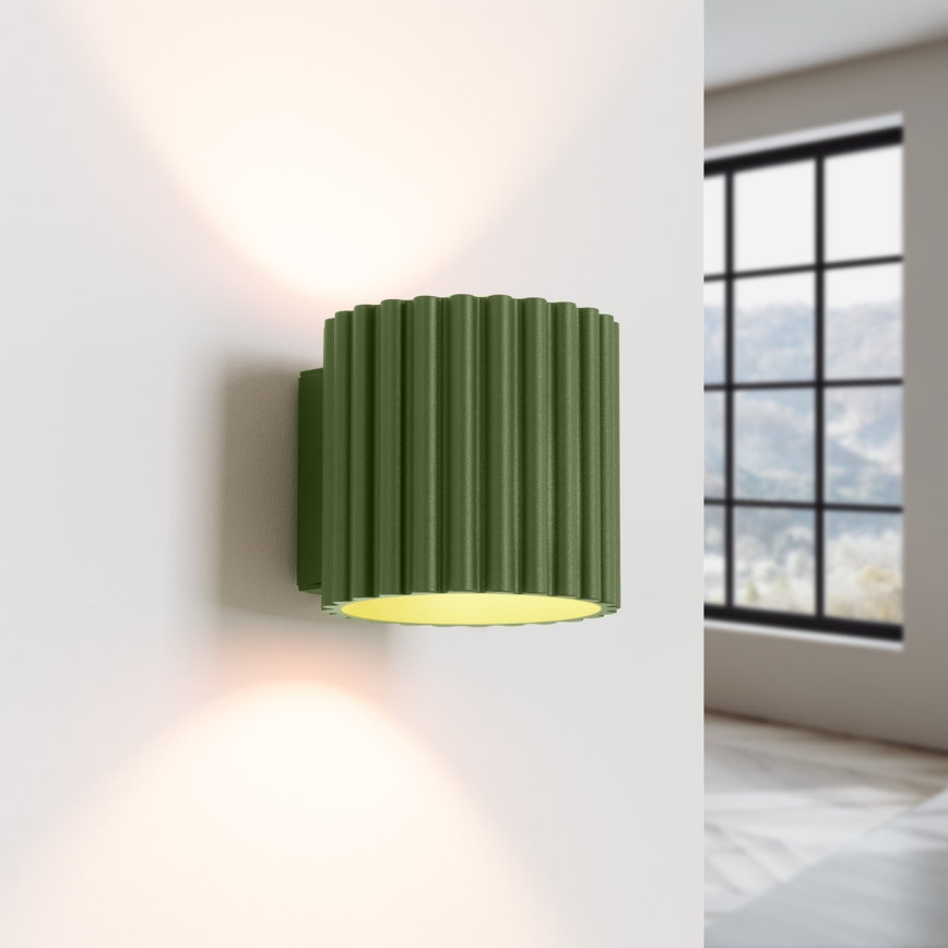 Επιτοίχιο φωτιστικό AURA 1xG9/10W/230V πράσινο