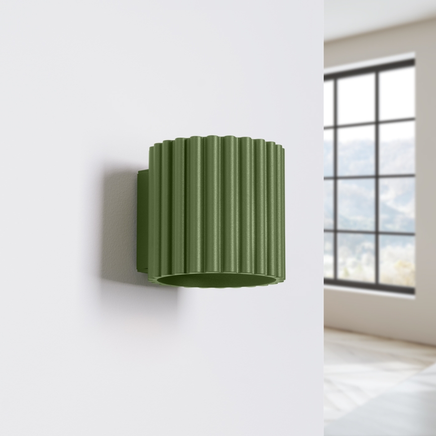 Επιτοίχιο φωτιστικό AURA 1xG9/10W/230V πράσινο