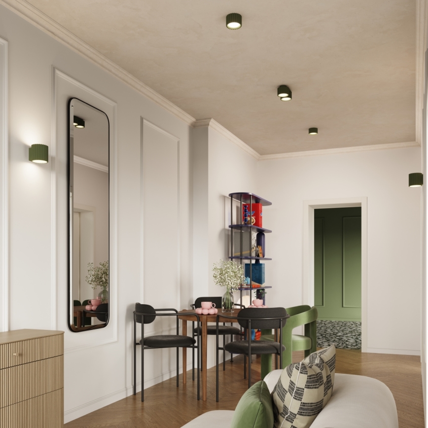 Φωτιστικό σποτ AURA 2xGX53/10W/230V, πράσινο