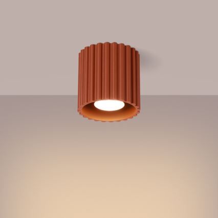 Σποτ φωτιστικό AURA 1xGU10/10W/230V διάμ. 10 εκ. πορτοκαλί