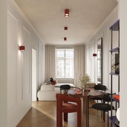 Σποτ φωτιστικό AURA 1xGU10/10W/230V διάμ. 10 εκ. πορτοκαλί