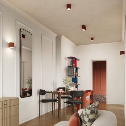 Σποτ φωτιστικό AURA 1xGU10/10W/230V διάμ. 10 εκ. πορτοκαλί