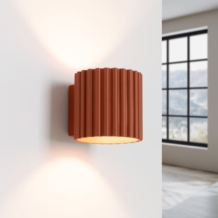 Επιτοίχιο φωτιστικό AURA 1xG9/10W/230V πορτοκαλί