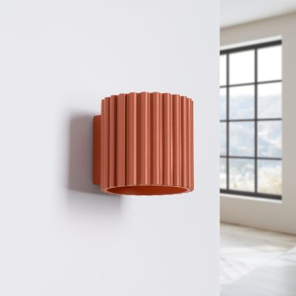 Επιτοίχιο φωτιστικό AURA 1xG9/10W/230V πορτοκαλί