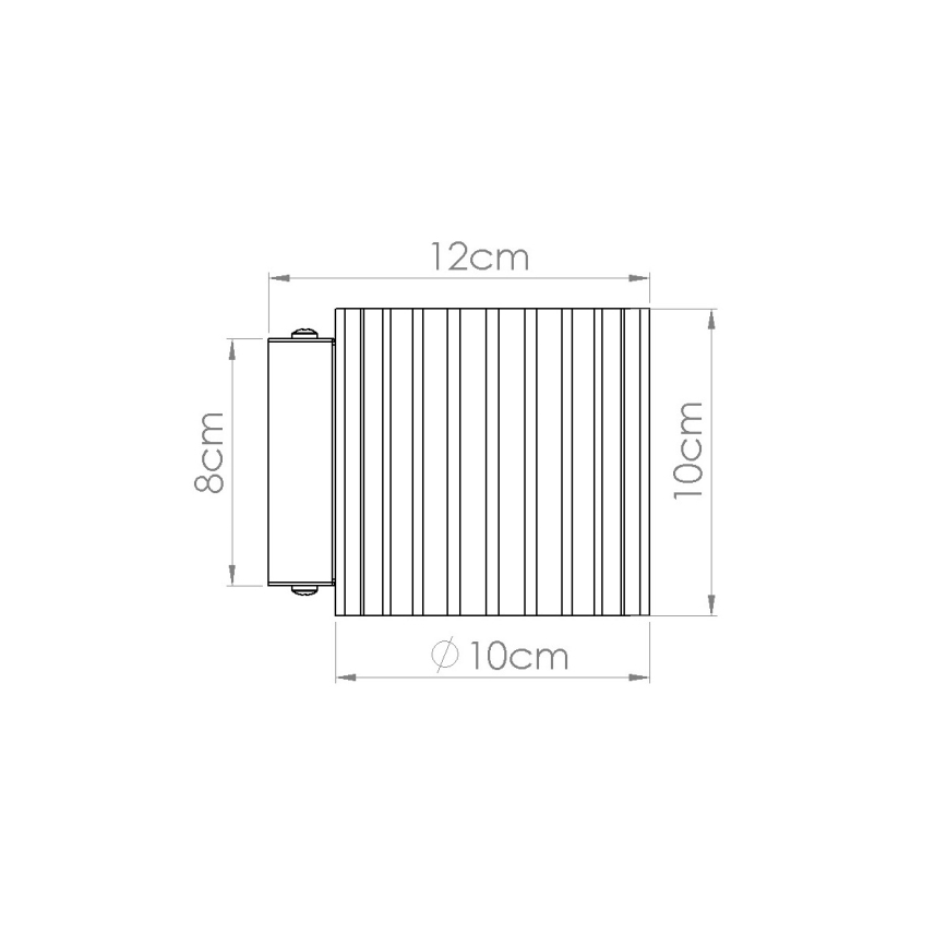 Επιτοίχιο φωτιστικό AURA 1xG9/10W/230V πορτοκαλί