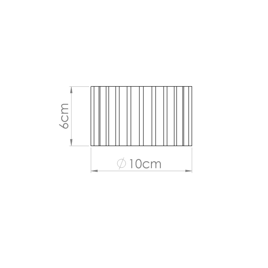 Φωτιστικό σποτ AURA 1xGX53/10W/230V διάμ. 10 εκ. πορτοκαλί