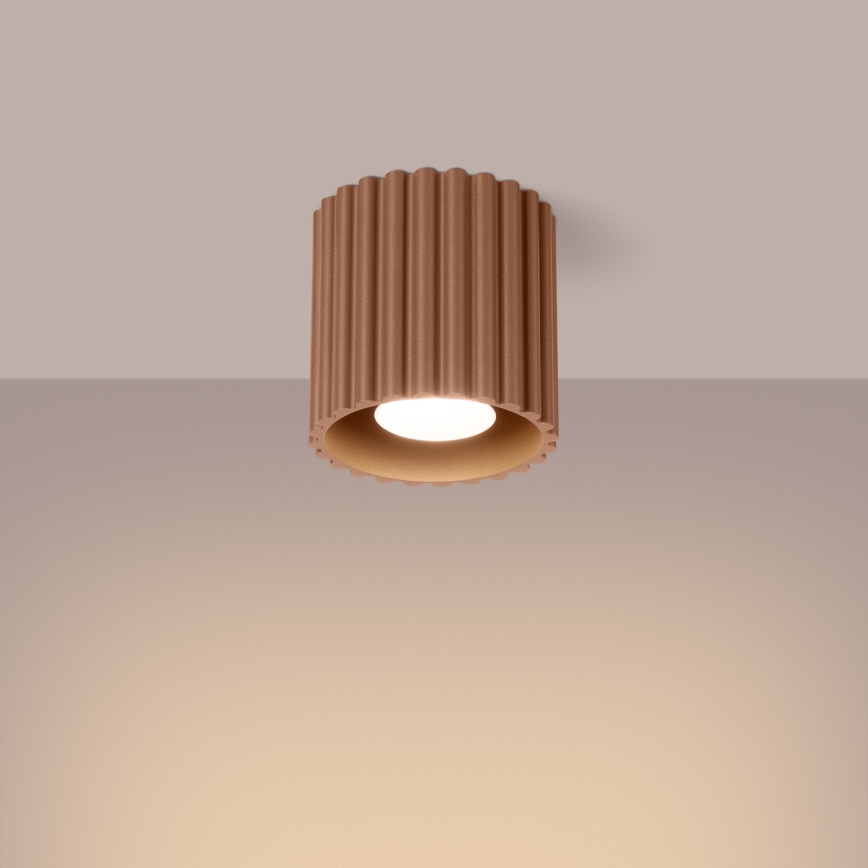 Φωτιστικό σποτ AURA 1xGU10/10W/230V, Ø 10 cm, καφέ