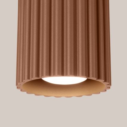 Φωτιστικό σποτ AURA 1xGU10/10W/230V, Ø 10 cm, καφέ