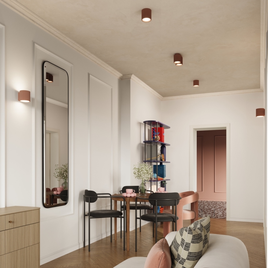 Φωτιστικό σποτ AURA 2xGU10/10W/230V καφέ