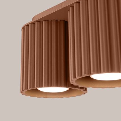 Φωτιστικό σποτ AURA 2xGU10/10W/230V καφέ