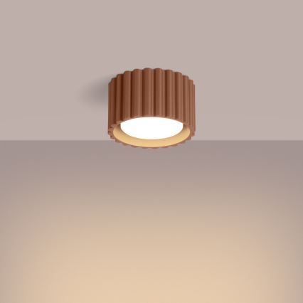 Σποτ φωτιστικό AURA 1xGX53/10W/230V Ø 10 cm καφέ