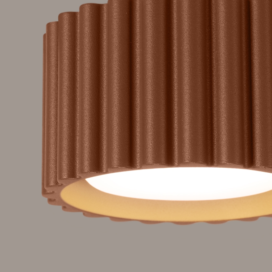 Σποτ φωτιστικό AURA 1xGX53/10W/230V Ø 10 cm καφέ