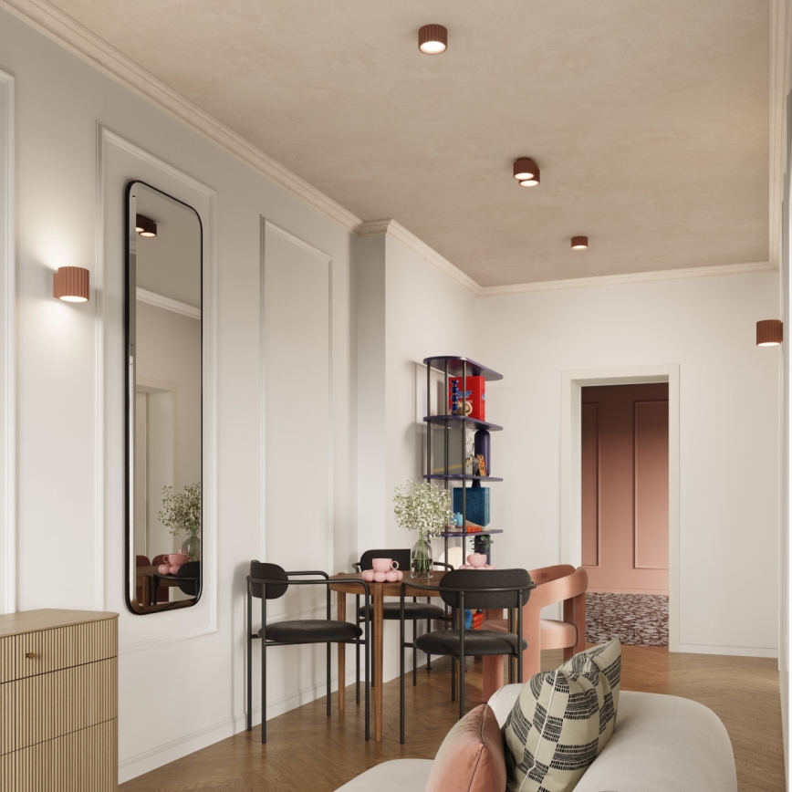 Σποτ φωτιστικό AURA 2xGX53/10W/230V καφέ