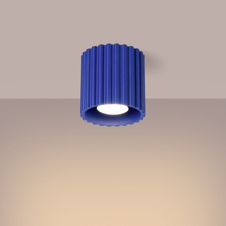 Σποτ φωτιστικό AURA 1xGU10/10W/230V διάμ. 10 cm μπλε