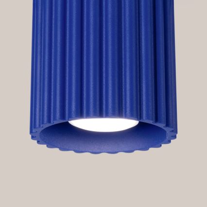 Σποτ φωτιστικό AURA 1xGU10/10W/230V διάμ. 10 cm μπλε