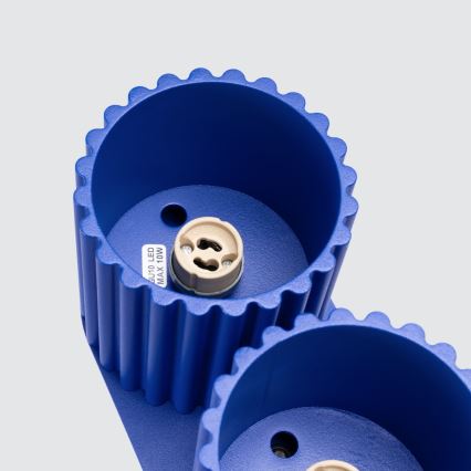 Σποτ φωτιστικό AURA 2xGU10/10W/230V μπλε