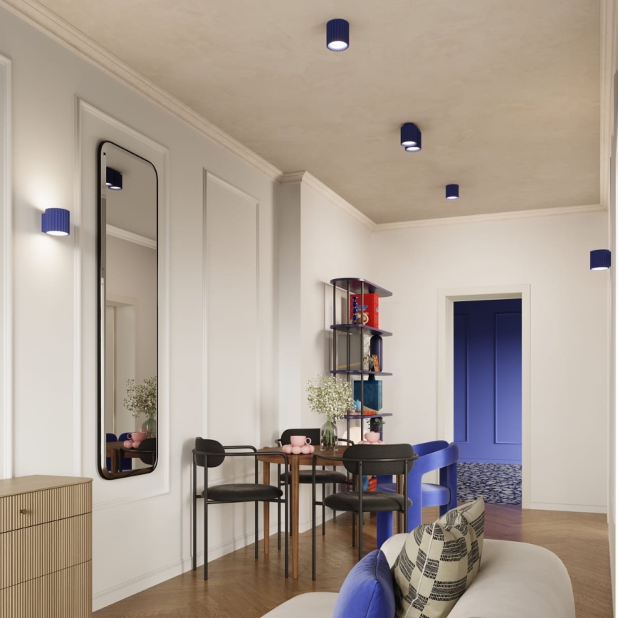 Σποτ φωτιστικό AURA 2xGU10/10W/230V μπλε