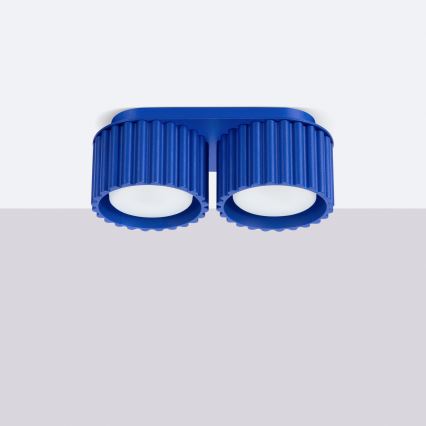 Φωτιστικό σποτ AURA 2xGX53/10W/230V μπλε