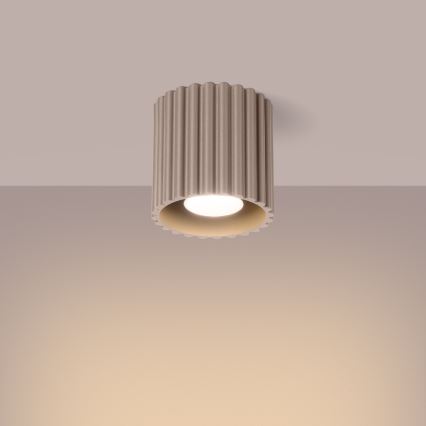 Σποτ φωτιστικό AURA 1xGU10/10W/230V διάμ. 10 cm ταουπ