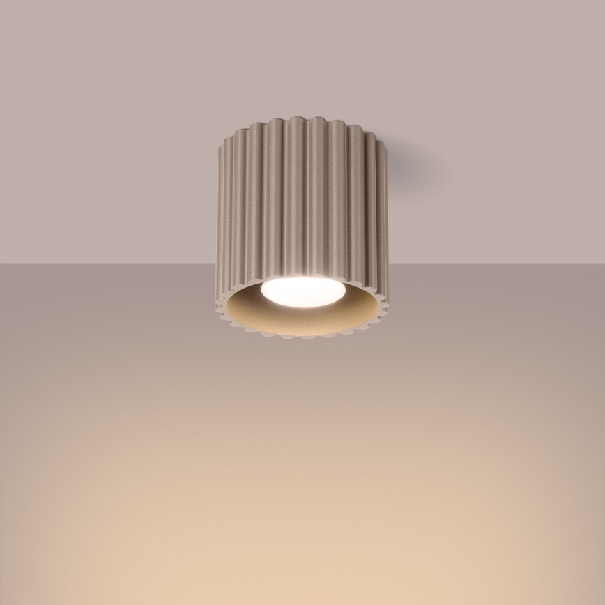 Σποτ φωτιστικό AURA 1xGU10/10W/230V διάμ. 10 cm ταουπ