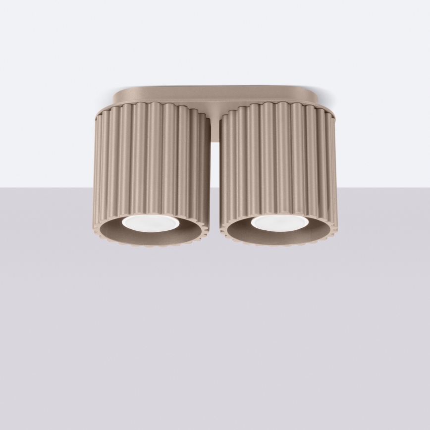 Φωτιστικό σποτ AURA 2xGU10/10W/230V ταουπ