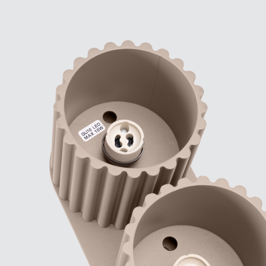 Φωτιστικό σποτ AURA 2xGU10/10W/230V ταουπ