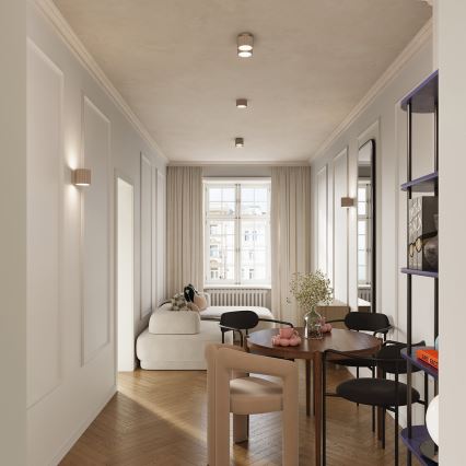 Σποτ φωτιστικό AURA 1xGX53/10W/230V, Ø 10 cm, σε απόχρωση taupe