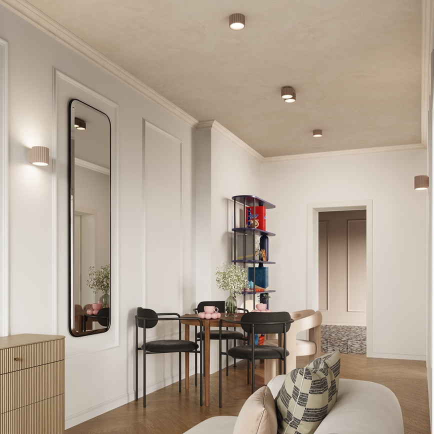 Σποτ φωτιστικό AURA 2xGX53/10W/230V τάουπ