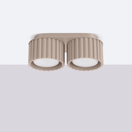 Σποτ φωτιστικό AURA 2xGX53/10W/230V τάουπ