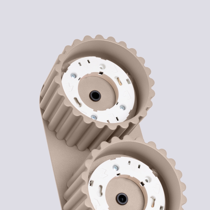 Σποτ φωτιστικό AURA 2xGX53/10W/230V τάουπ